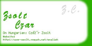 zsolt czar business card